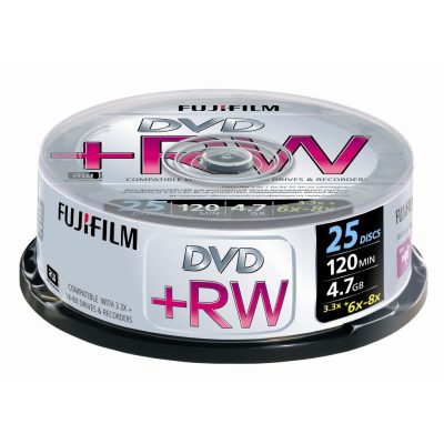 Fujifilm DVD+RW 4,7GB 6x-8x speed 25-ös hengerben